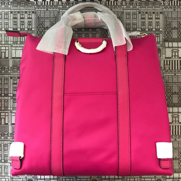 Henri Bendel Jestsetter Backpack Mini Peacock Pink - Picture 4 of 8